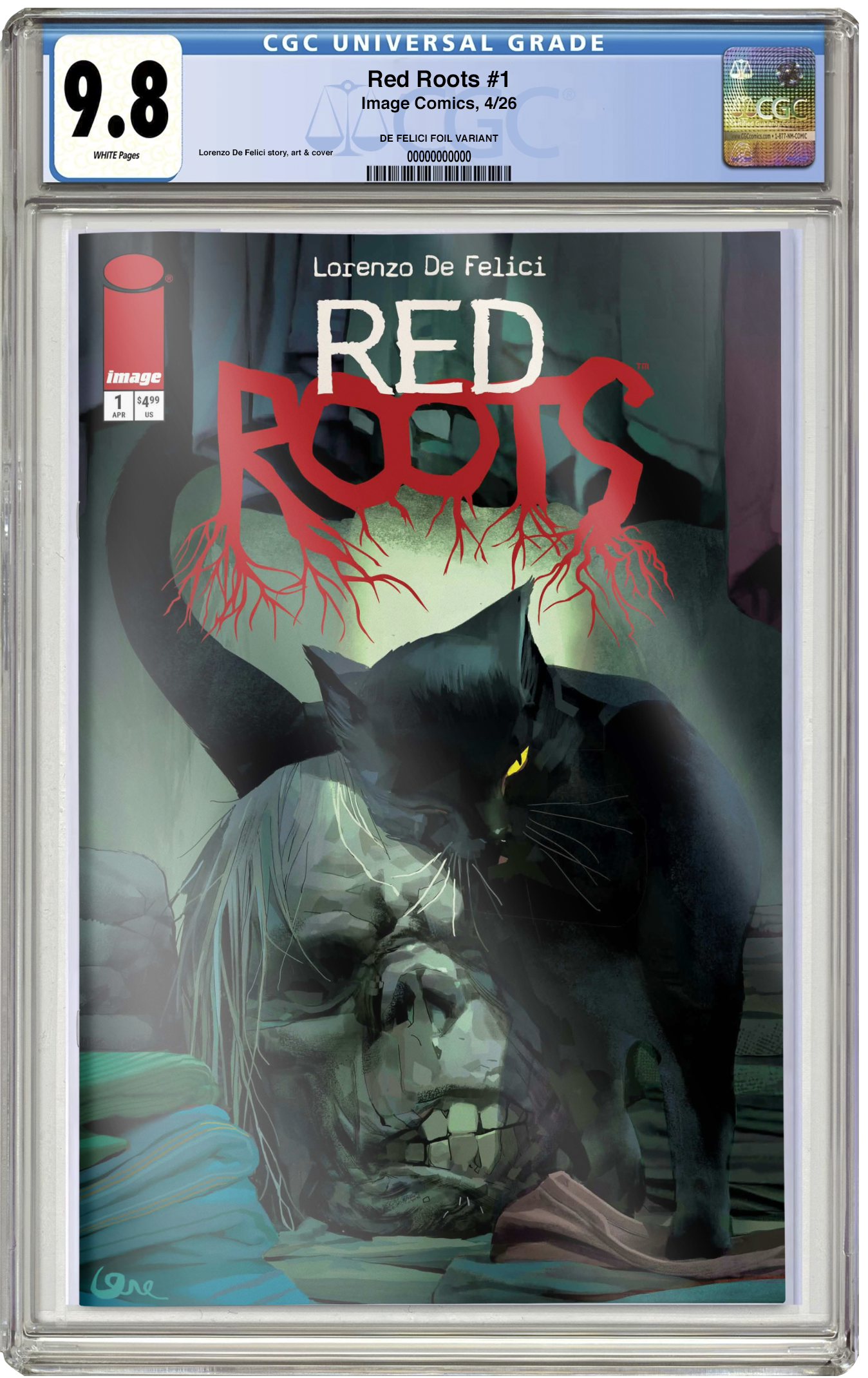 PREORDER: CGC 9.8 Red Roots #1 1st Print Foil Cvr A Lorenzo De Felici LTD 400