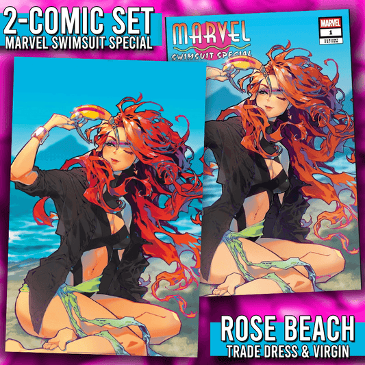 Marvel Swimsuit Special #1 (2025) Rose Besch SET OF TWO Trade & Virgin Variants