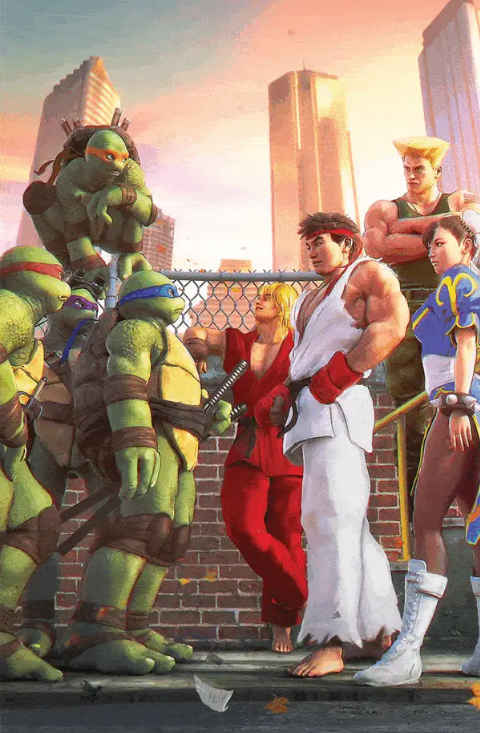TMNT vs. Street Fighter #1 Tiago da Silva Virgin Variant