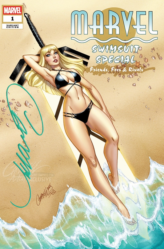 Marvel Swimsuit Special: Friends, Foes & Rivals #1 JSC Artist EXCLUSIVE SIGNED "Magik"