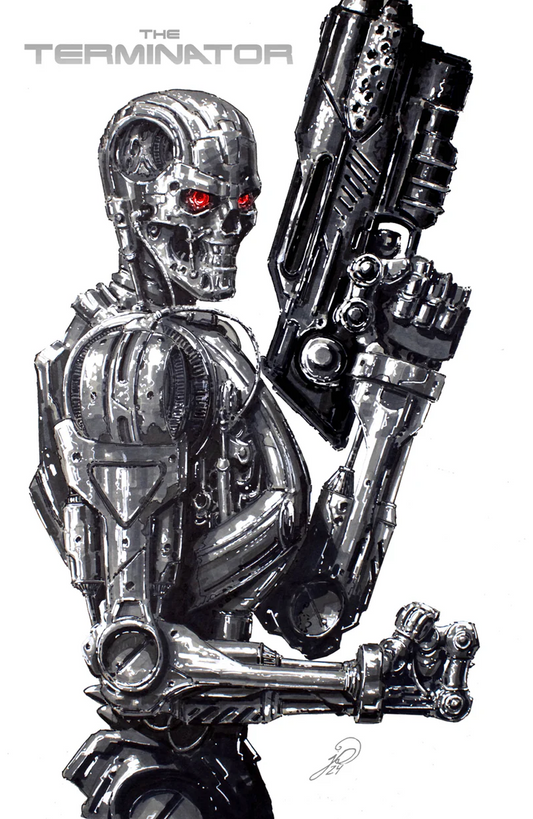 Terminator #1 Johnny Desjardins White Trade Dress Variant
