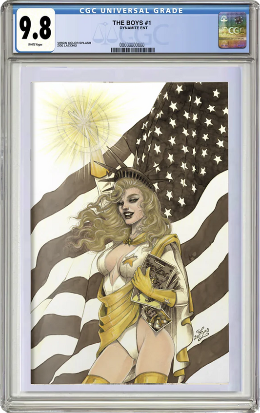 CGC 9.8 The Boys #1 - Virgin Color Splash - Zoe Lacchei - 350 Printed