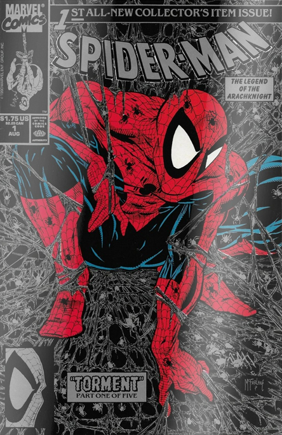 Spider-Man #1 (1990) MEXICAN Foil SILVER Reprint Variant – ComicTom101