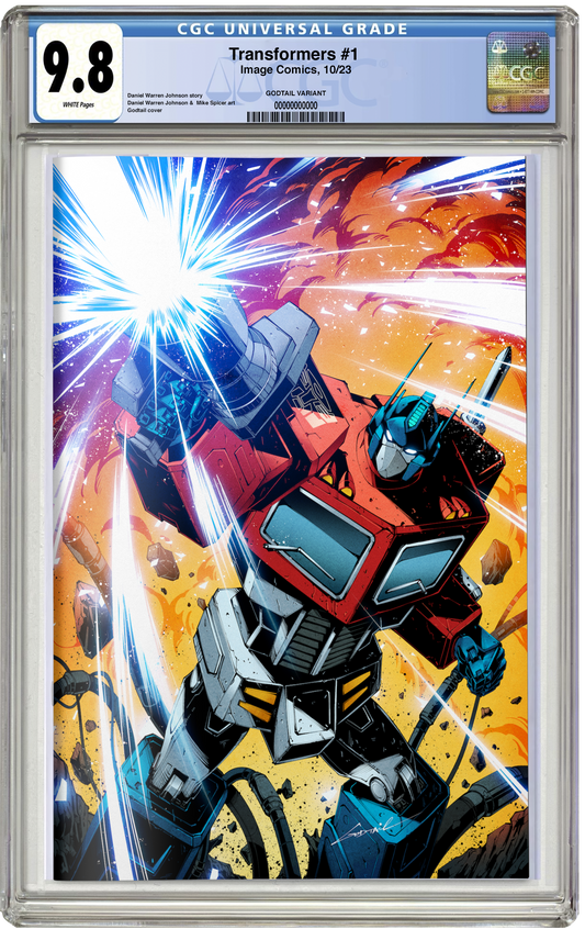 CGC 9.8 Transformers #1 14th Print Virgin Godtail NYCC EXCLUSIVE VARIANT