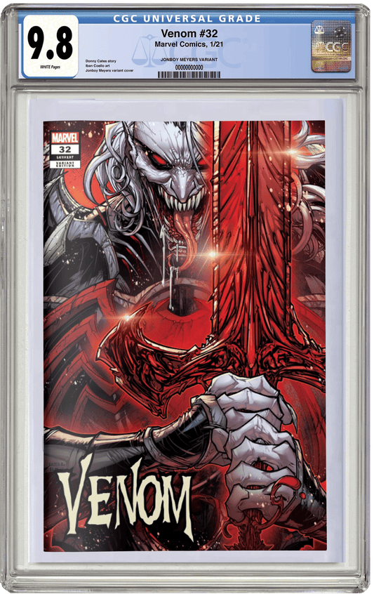 MADE TO ORDER: CGC 9.8 Venom #32 Jonboy Meyers Trade Dress Variant