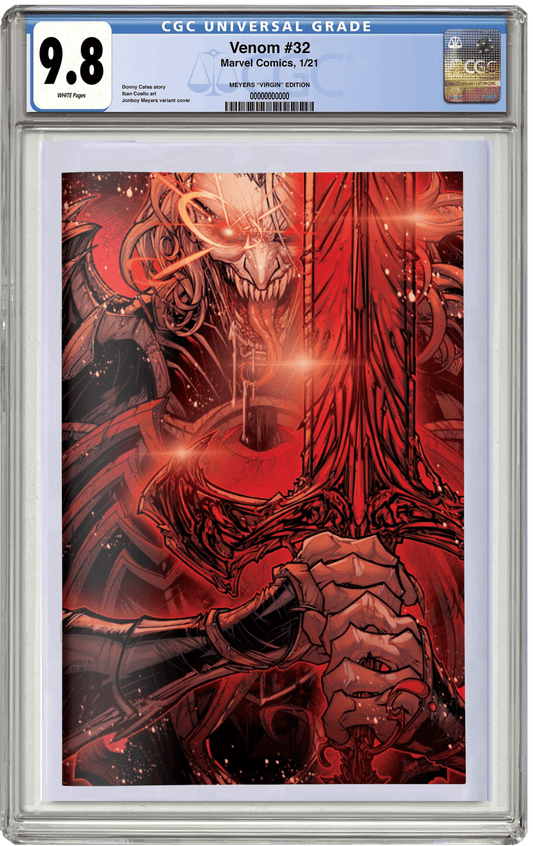 MADE TO ORDER: CGC 9.8 Venom #32 Jonboy Meyers Virgin Variant