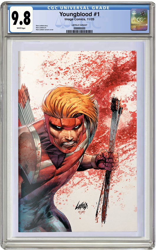 LTD Black Friday Deal: PREORDER: CGC 9.8 Youngblood #1 (2025) Rob Liefeld Virgin Variant