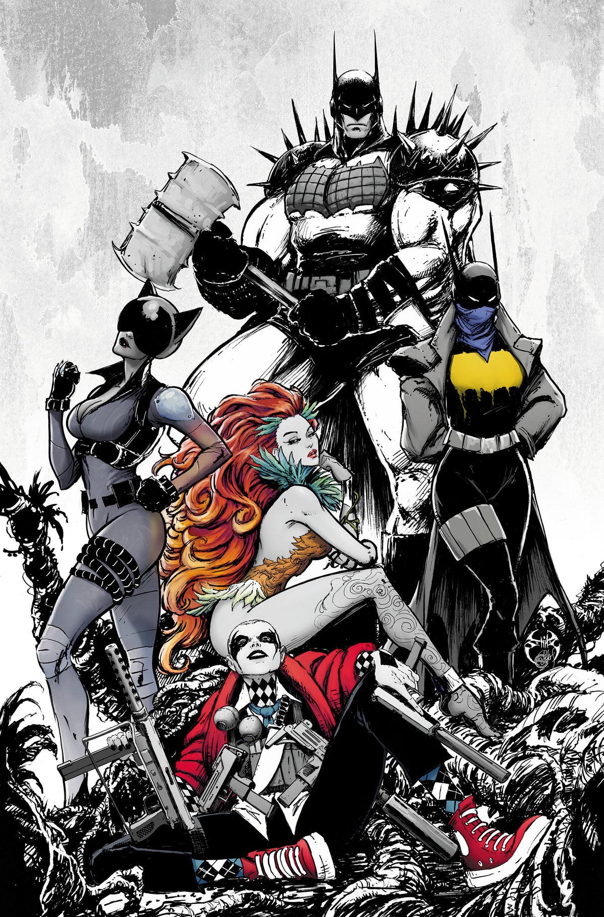 PREORDER: Absolute Batman #25 Joe Benitez VIRGIN B&W COLOR SPLASH LTD 1K