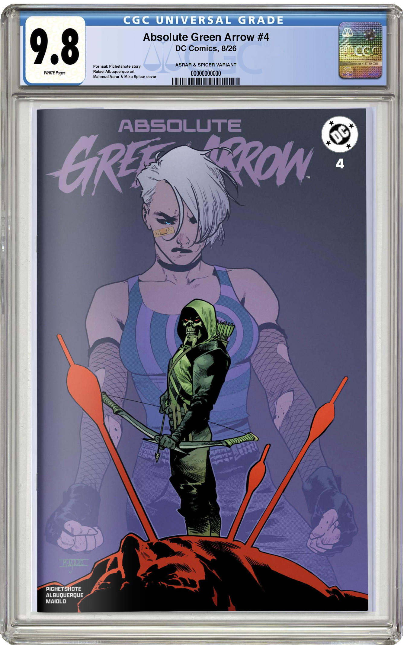 PREORDER: CGC 9.8 Absolute Green Arrow #4 Mahmud Asrar Trade Variant
