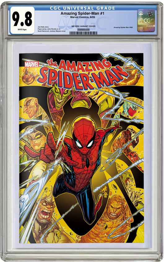 LTD RESTOCK Black Friday Deal: PREORDER: CGC 9.8 Amazing Spider-Man #1 Jonboy Meyers trade dress variant