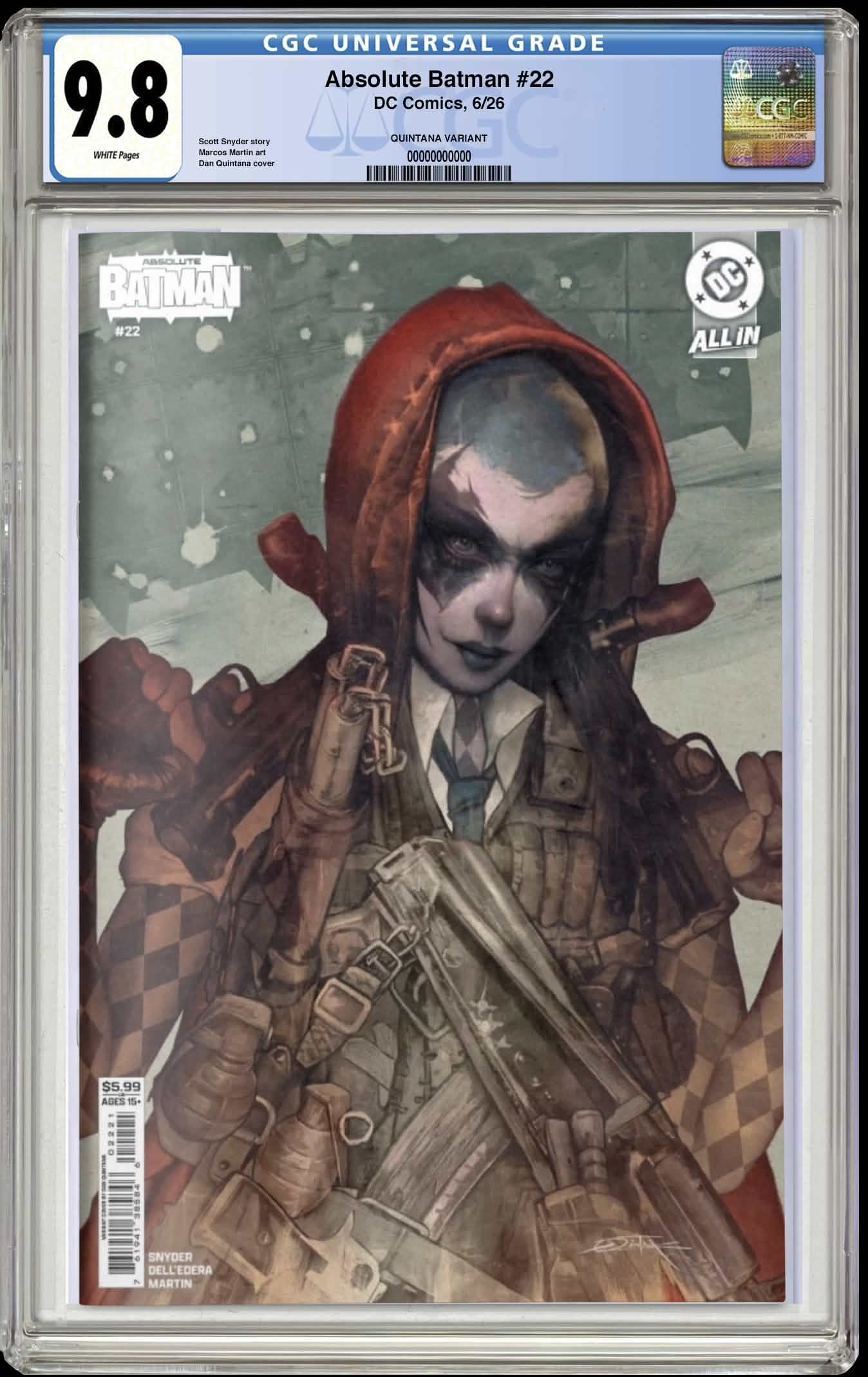PREORDER: CGC 9.8 Absolute Batman #22 Dan Quintana Trade Dress Variant