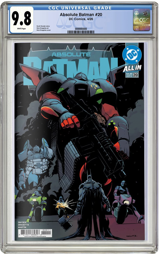 PREORDER: CGC 9.8 Absolute Batman #20 cvr A (Dragotta)