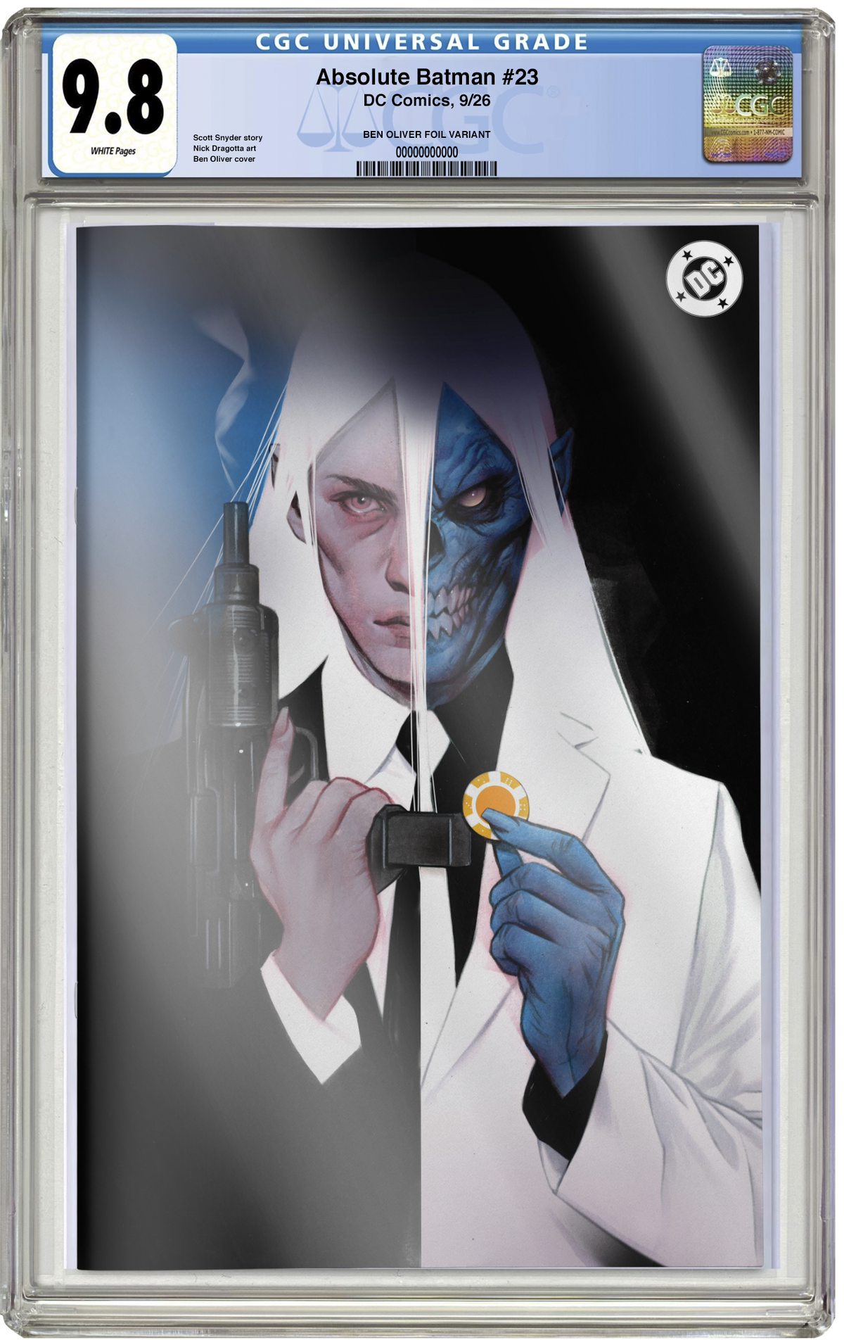 PREORDER: CGC 9.8 Absolute Batman #23 Ben Oliver Foil Virgin Variant
