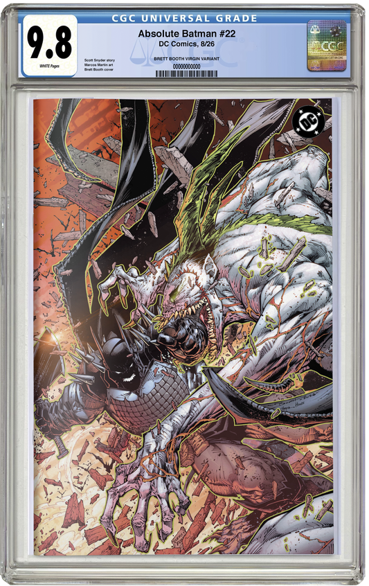 PREORDER: CGC 9.8 Absolute Batman #22 Brett Booth Virgin Variant