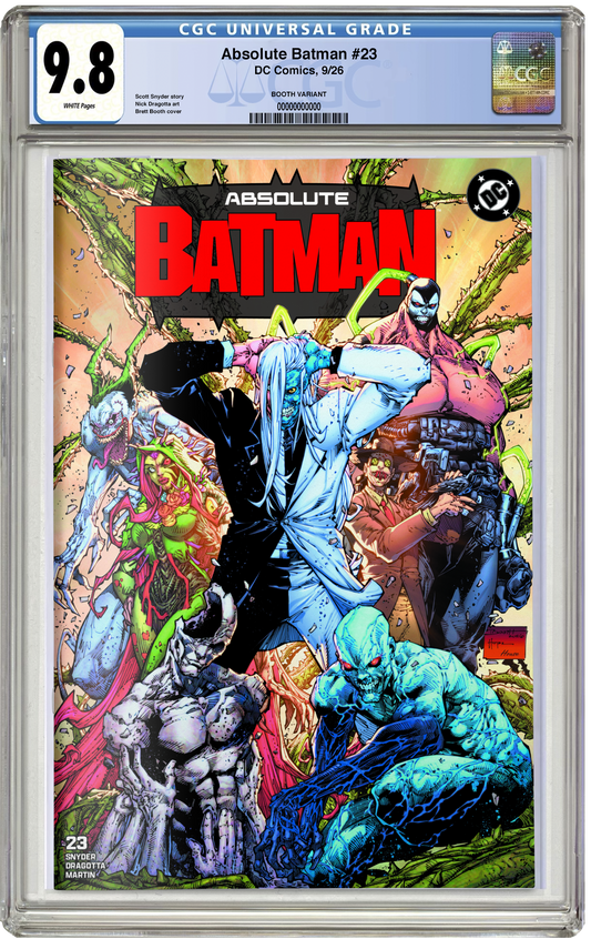 CGC 9.8 Absolute Batman #23 Brett Booth Trade Variant