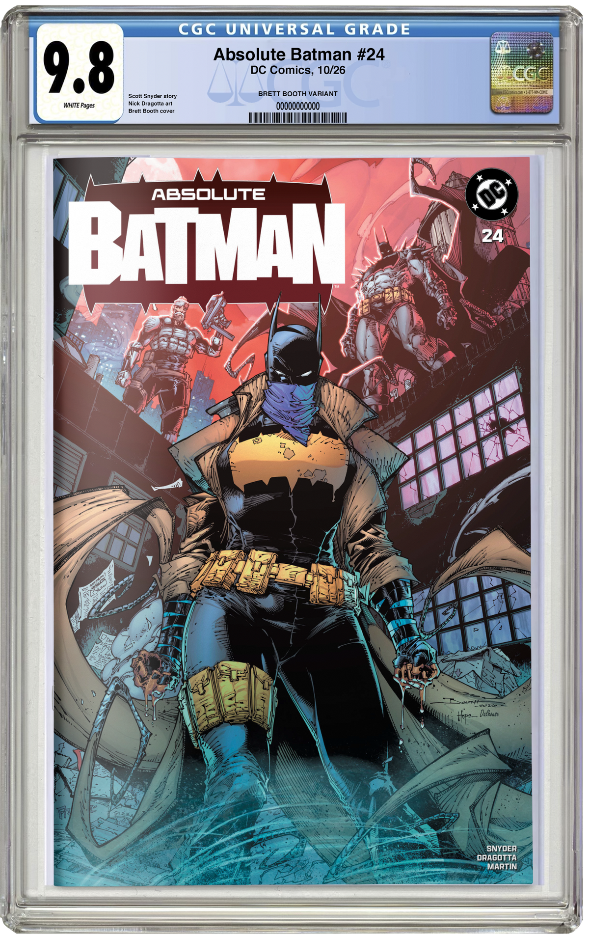 PREORDER: CGC 9.8 Absolute Batman #24 Trade Brett Booth NYCC EXCLUSIVE VARIANT
