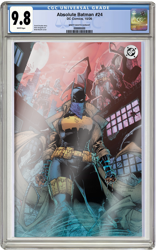 PREORDER: CGC 9.8 Absolute Batman #24 Virgin Foil Brett Booth NYCC EXCLUSIVE VARIANT