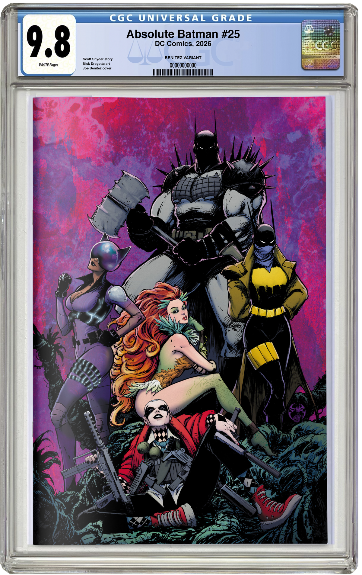 PREORDER: CGC 9.8 Absolute Batman #25 Joe Benitez VIRGIN FOIL