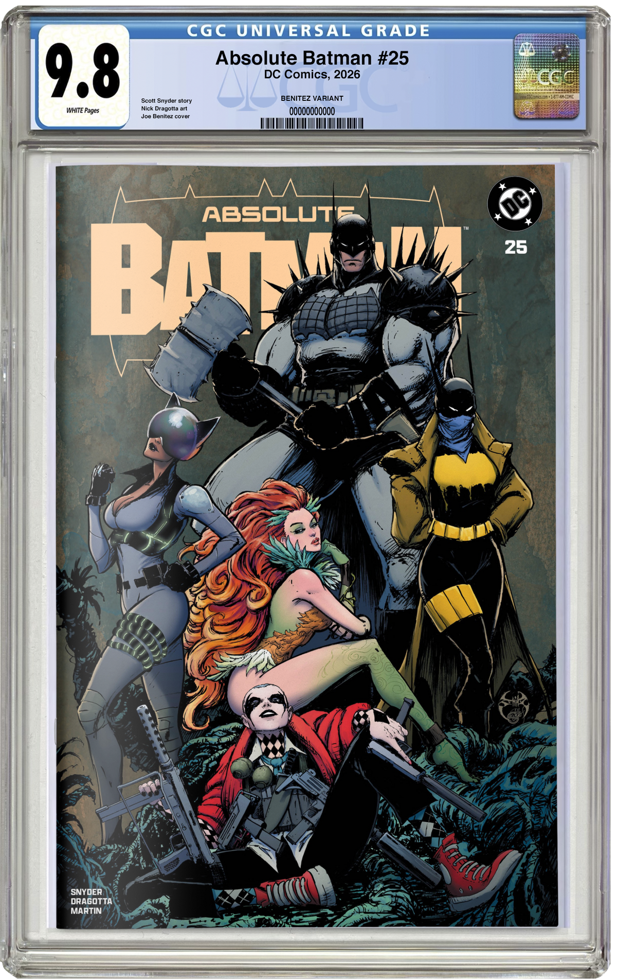 PREORDER: CGC 9.8 Absolute Batman #25 Joe Benitez TRADE