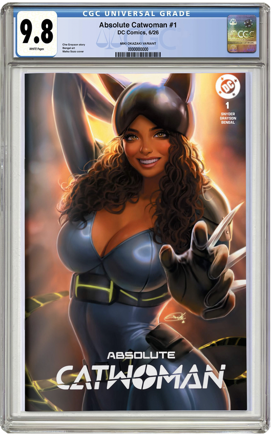 PREORDER: CGC 9.8 Absolute Catwoman #1 Miki Okazaki Exclusive Trade Dress Variant