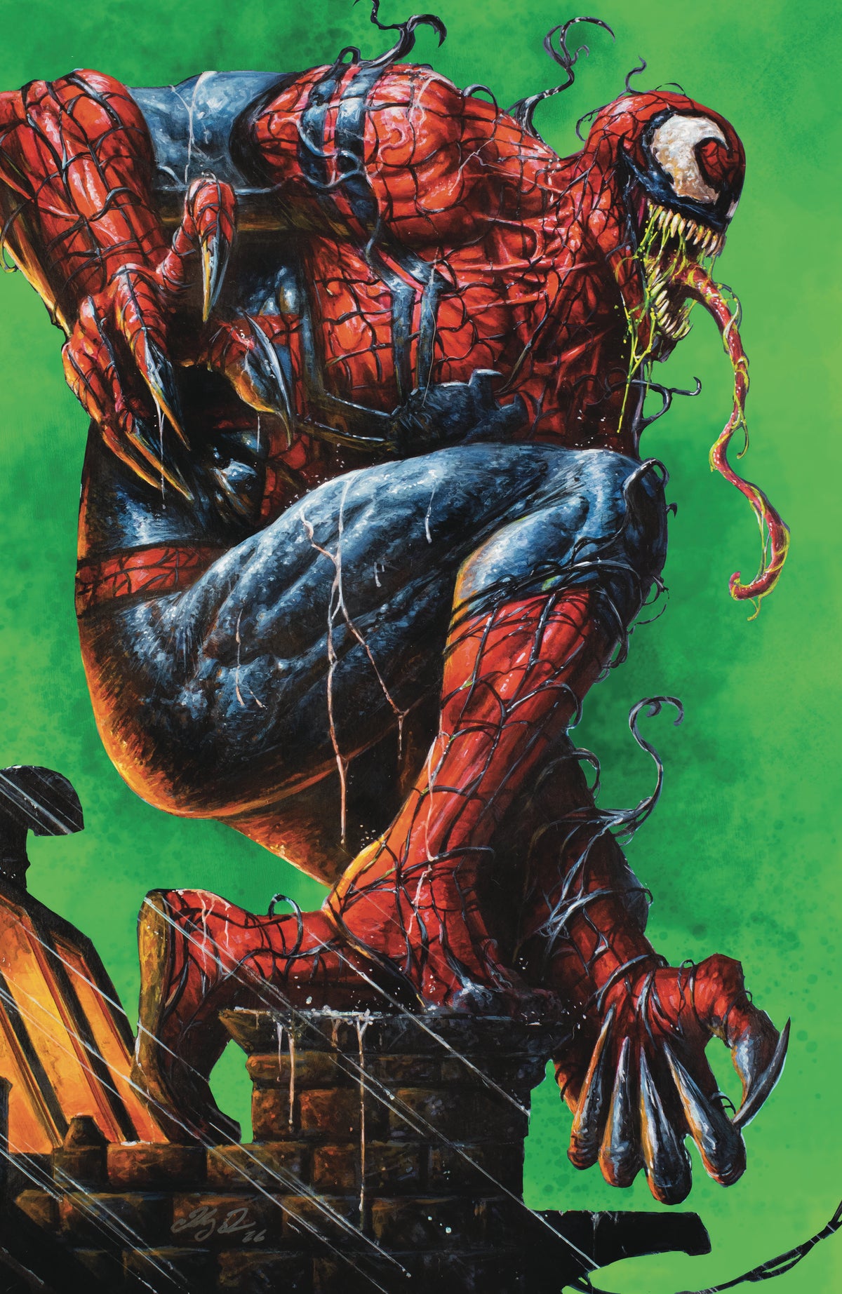Amazing Venom #1 Green Virgin Johnny Desjardins NYCC EXCLUSIVE VARIANT LTD 400