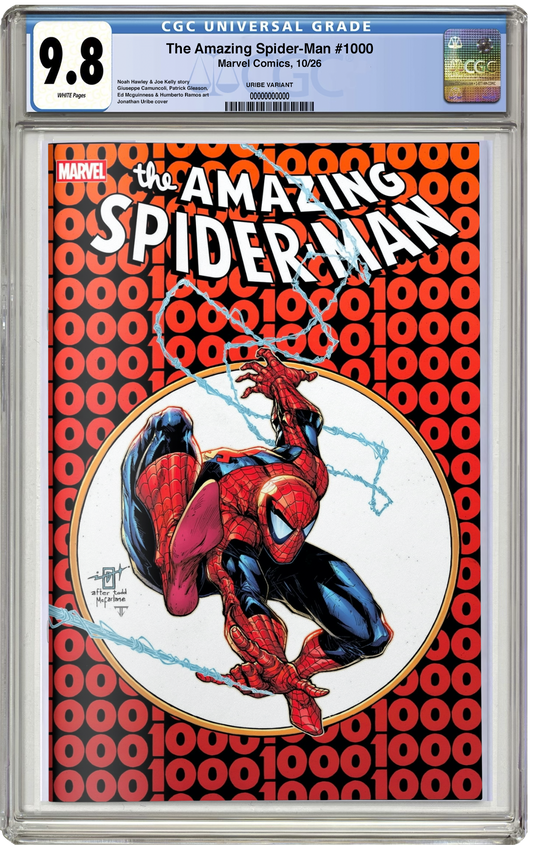 PREORDER: CGC 9.8 Amazing Spider-Man #1000 Jonathan Uribe Trade Dress NYCC EXCLUSIVE VARIANT