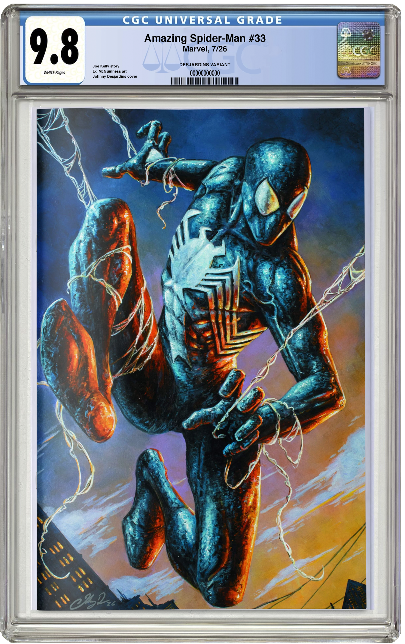 PREORDER: CGC 9.8 Amazing Spider-Man #33 Johnny Desjardins Virgin Color Variant