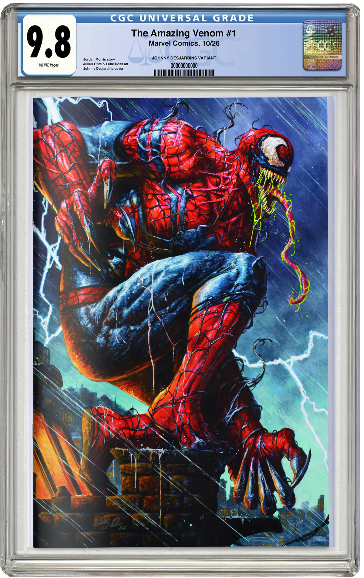 PREORDER: CGC 9.8 Amazing Venom #1 Virgin Johnny Desjardins NYCC EXCLUSIVE VARIANT