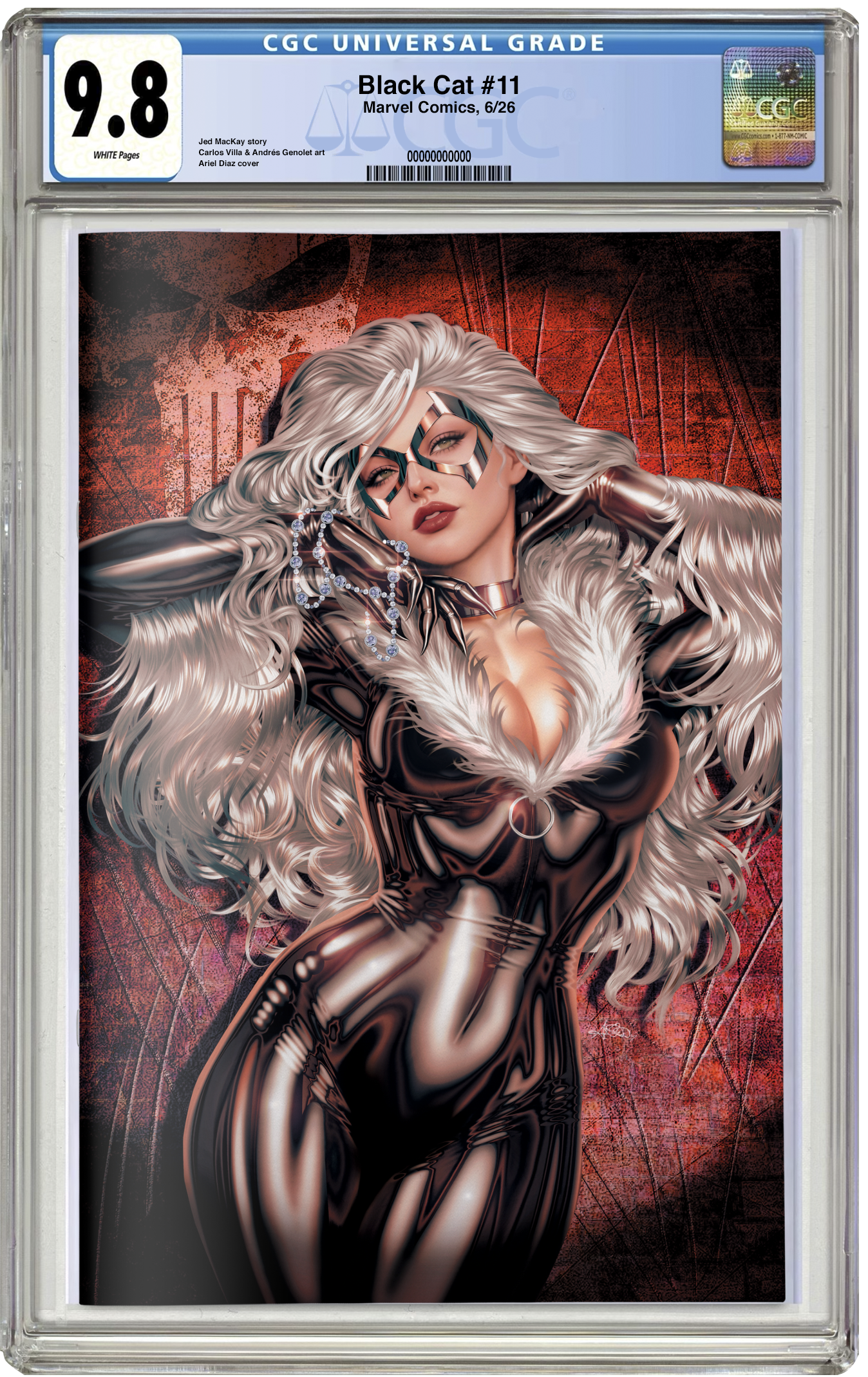 PREORDER: CGC 9.8 Black Cat #11 Ariel Diaz Virgin Variant