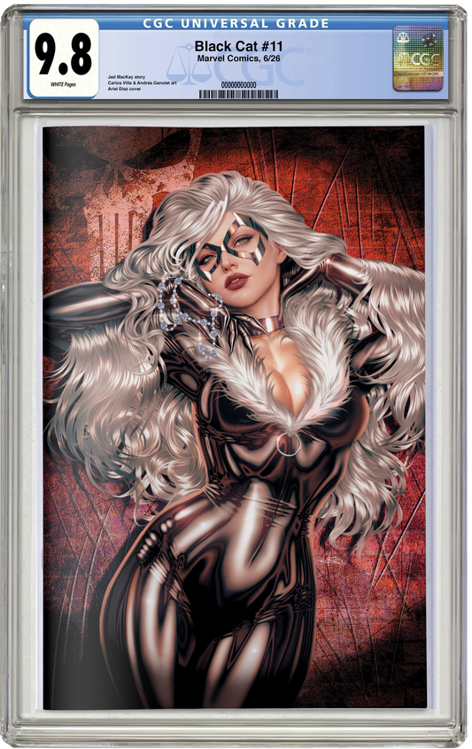 PREORDER: CGC 9.8 Black Cat #11 Ariel Diaz Virgin Variant