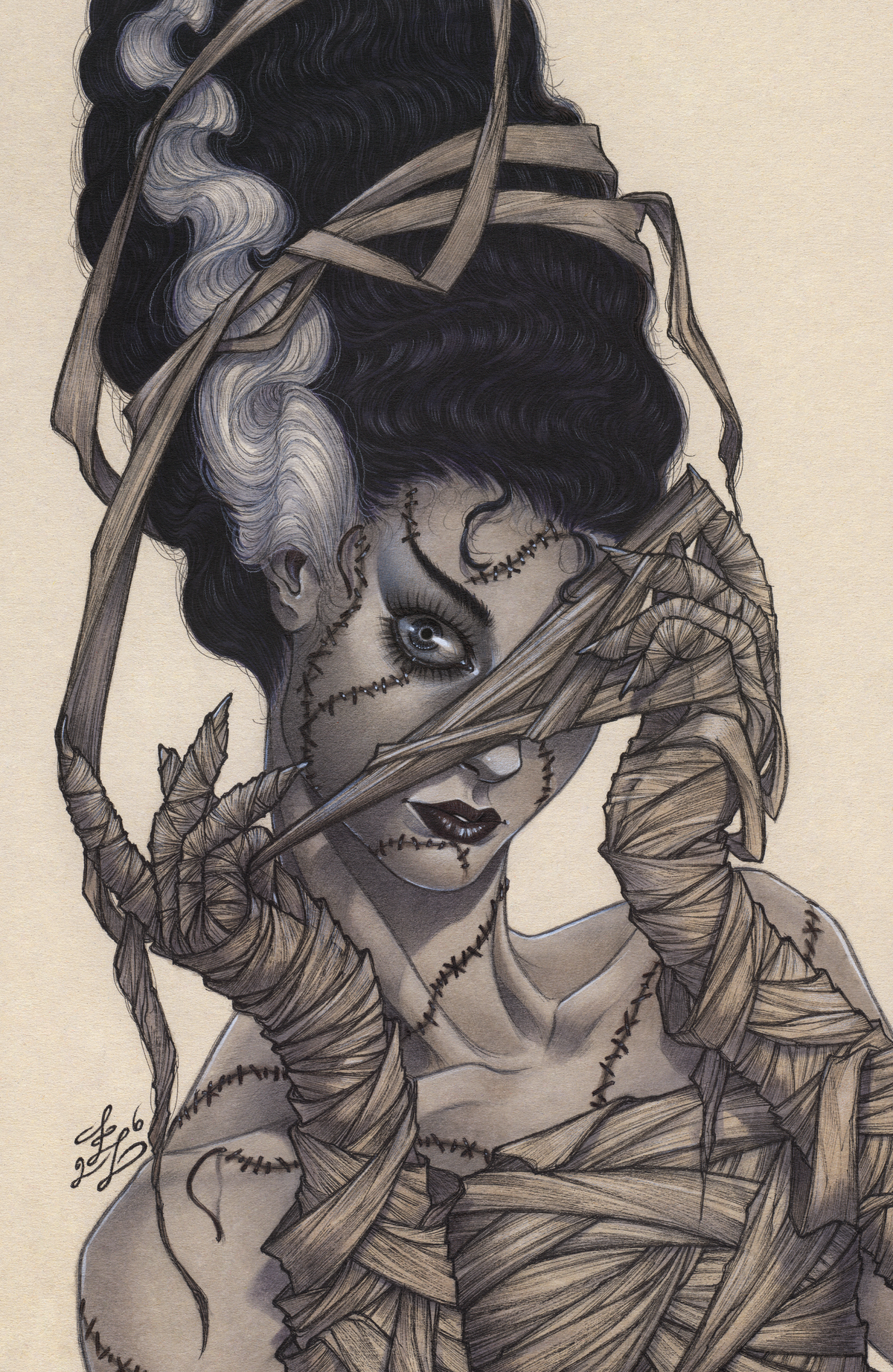 Universal Monsters: Bride of Frankenstein Lives #1 Zoë Lacchei VIRGIN LTD 650