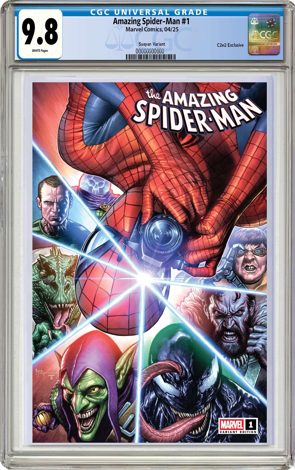 CGC 9.8 Amazing Spider-Man #1 Mico Suayan Trade Dress Variant 