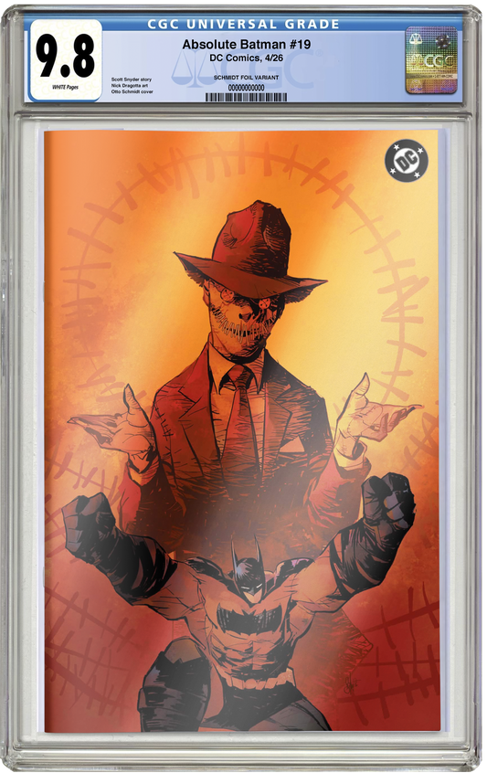 PREORDER: CGC 9.8 Absolute Batman #19 Otto Schmidt Virgin Foil Variant