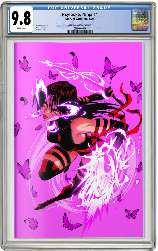 PREORDER: CGC 9.8 Psylocke: Ninja #1 Godtail Virgin Variant