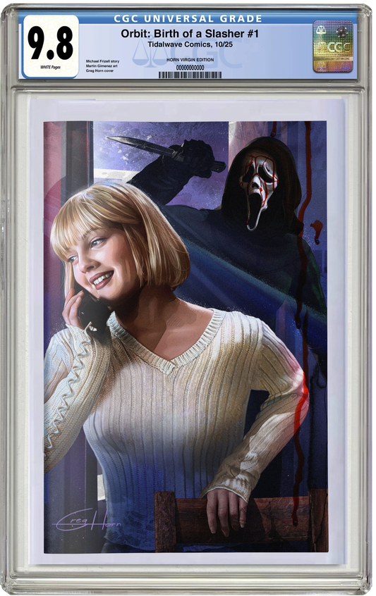 PREORDER: CGC 9.8 Birth of a Slasher #1 Greg Horn Scream Virgin Variant