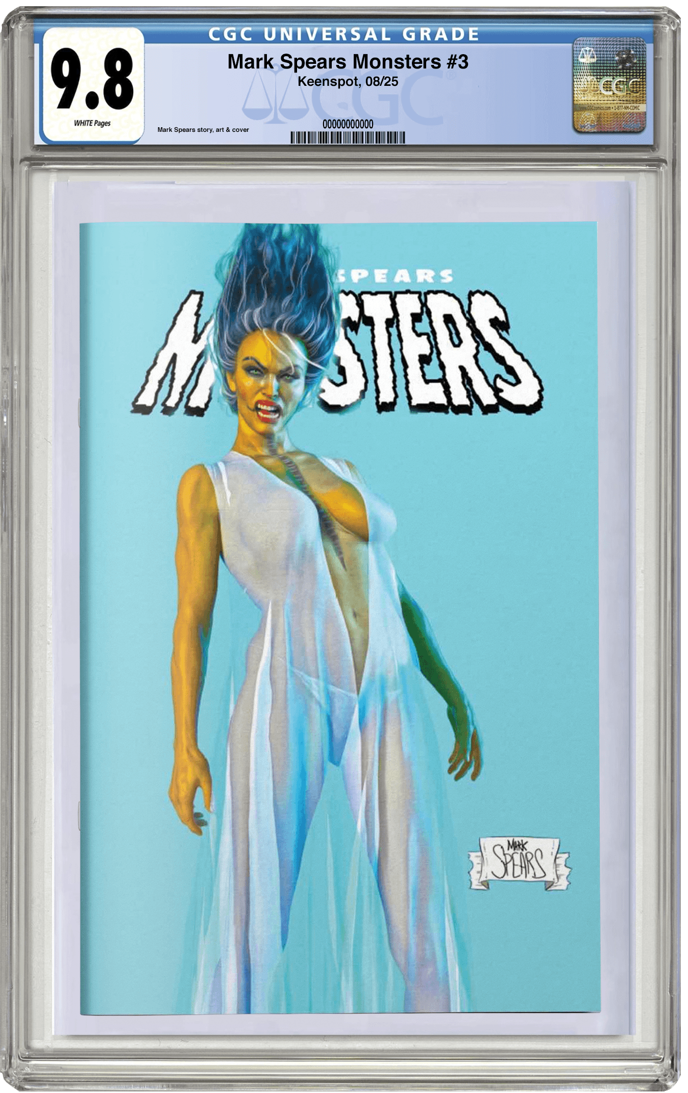 PREORDER: CGC 9.8 Mark Spears: Monsters #3 Bird City Comics Exclusive Mark Spears Variant