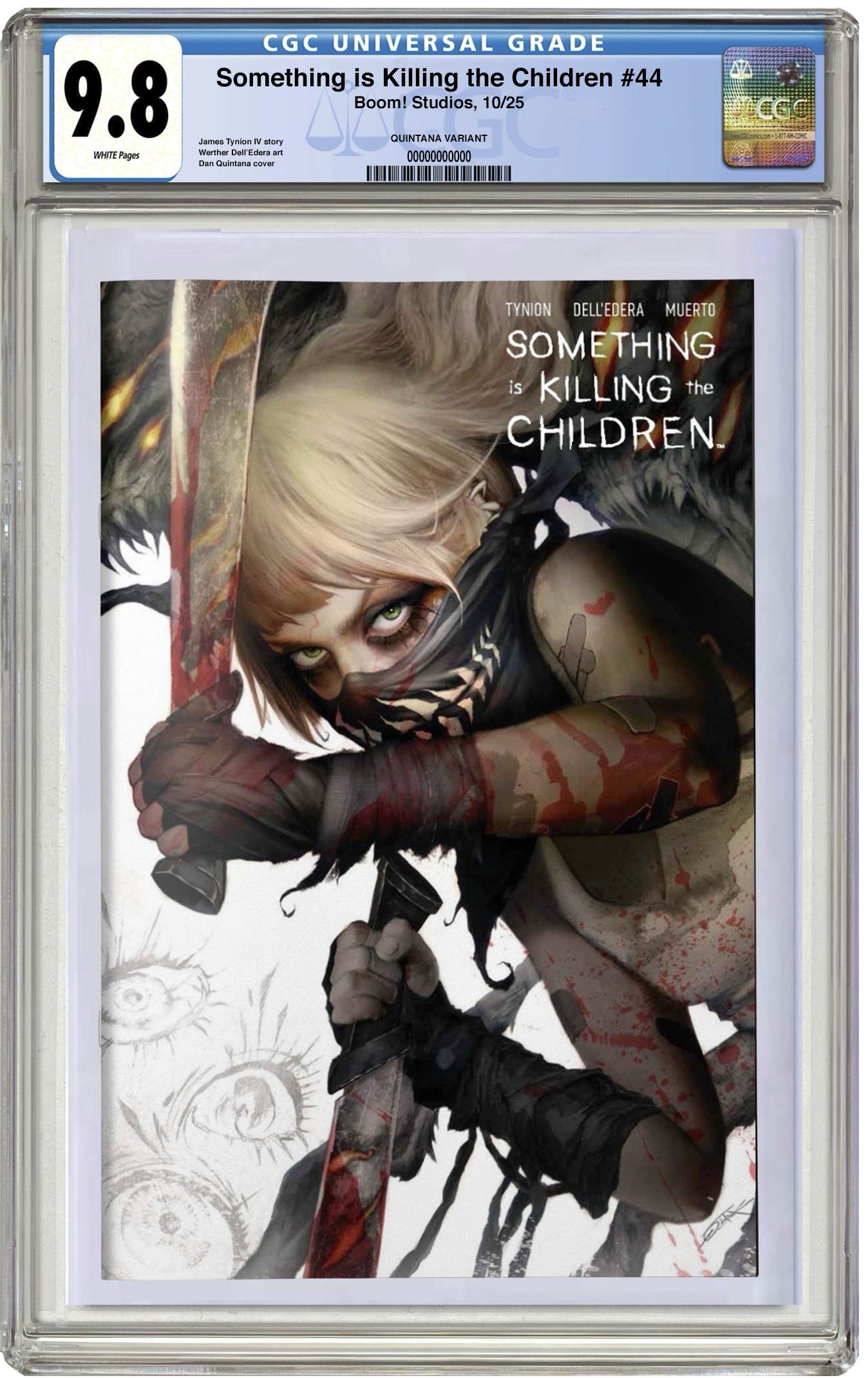 PREORDER: CGC 9.8 Something is Killing the Children #44 Dan Quintana Trade Dress Variant