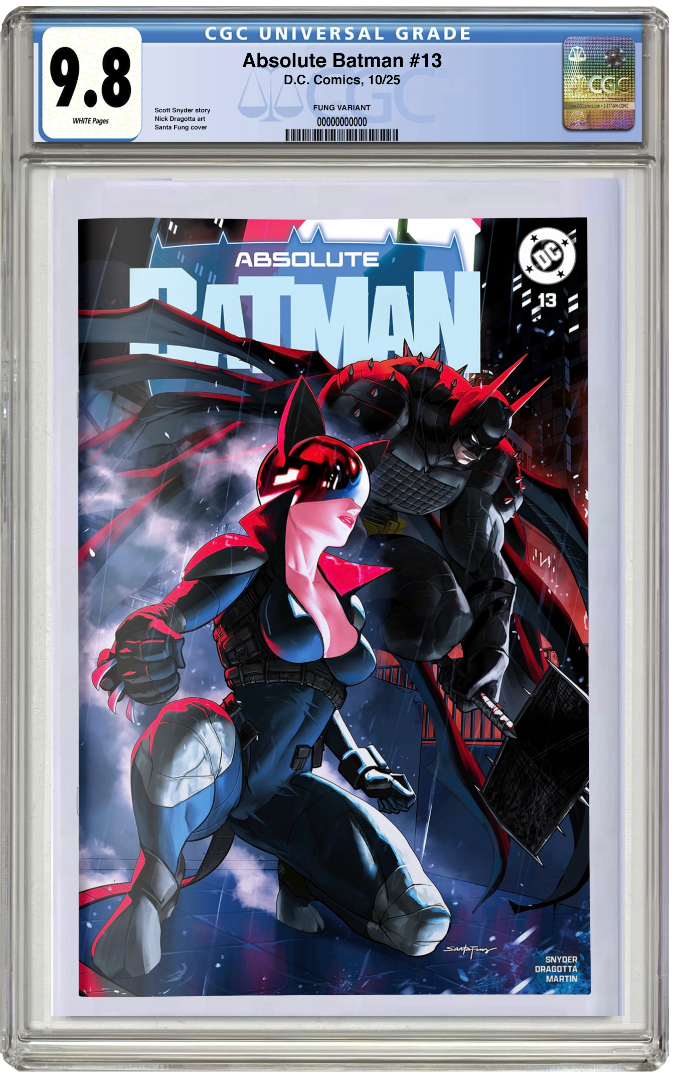 PREORDER: CGC 9.8 Absolute Batman #13 Santa Fung Foil Trade Dress Variant