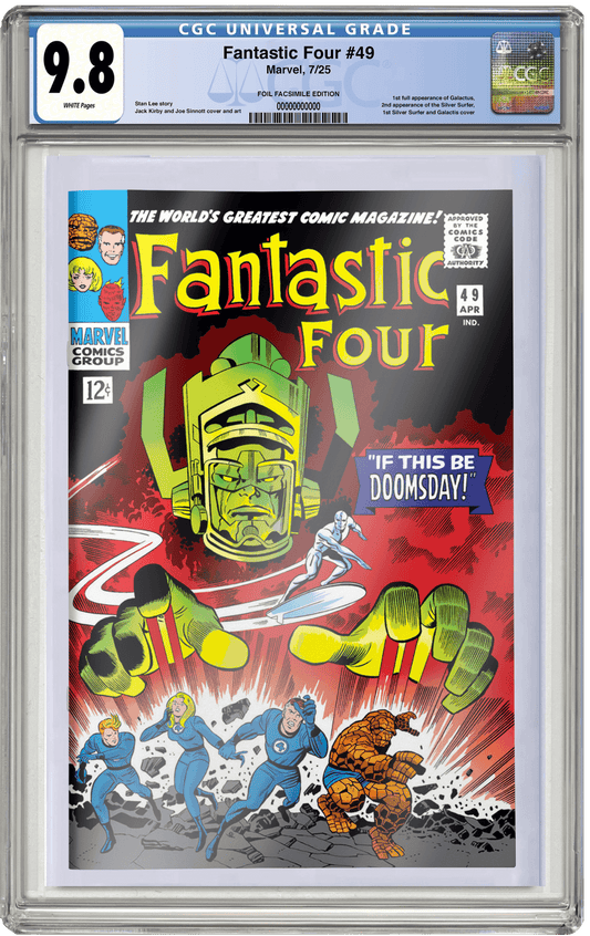 CGC 9.8 Fantastic Four #49 (1965) Facsimile Foil Variant (US) 1st Galactus!