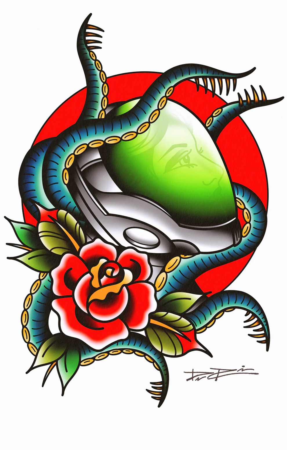 Crashdown #1 Davis Rider Tattoo Flash Variant – ComicTom101