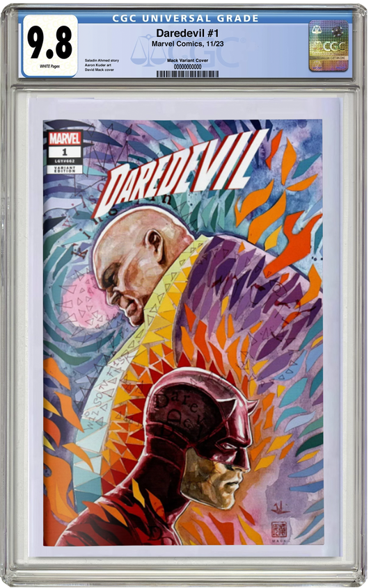 MADE TO ORDER: CGC 9.8 Daredevil #1 (2023) David Mack Trade Dress Variant