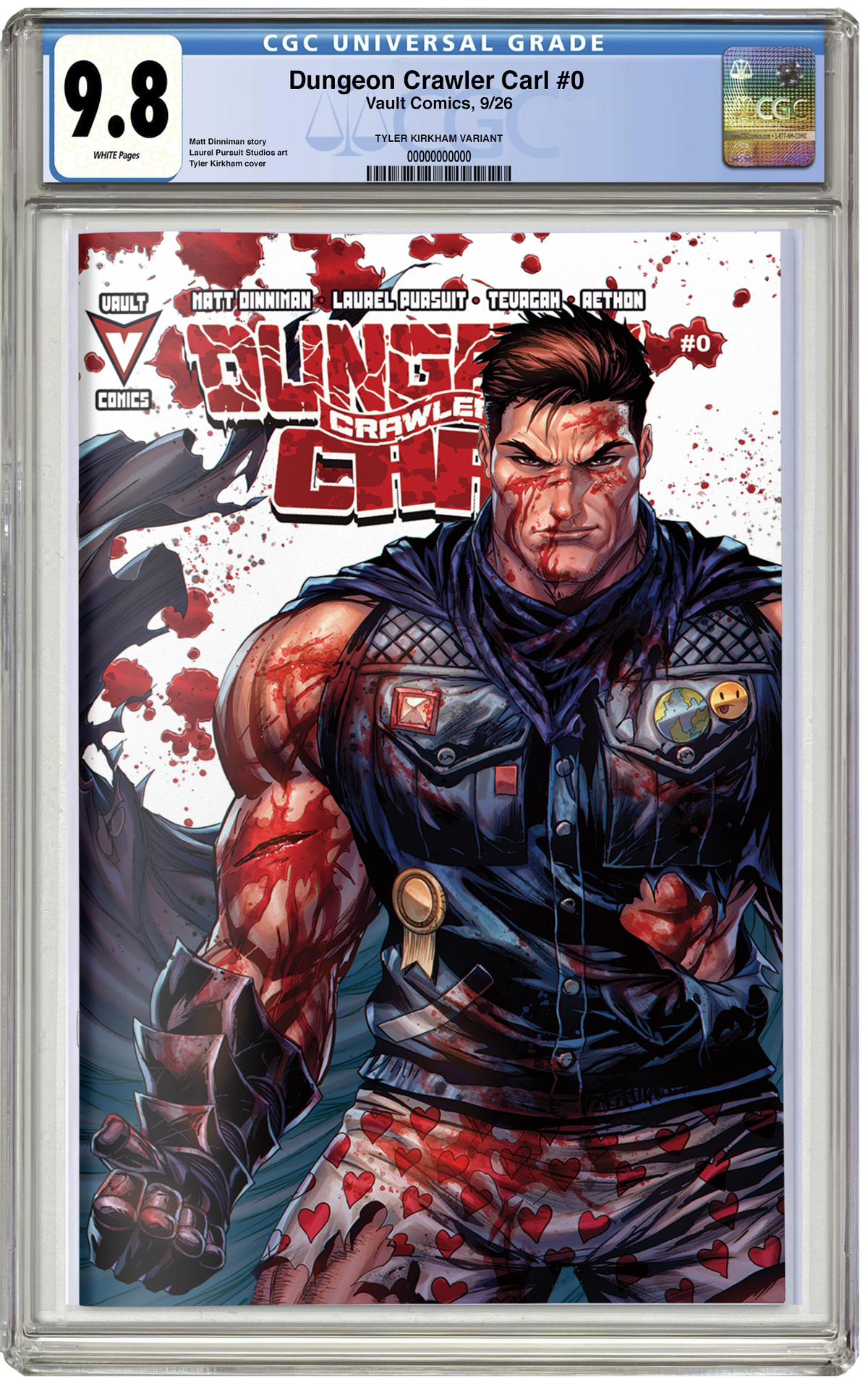 PREORDER: CGC 9.8 Dungeon Crawler Carl #0 Second Print Trade Dress Tyler Kirkham NYCC EXCLUSIVE VARIANT LTD 1K