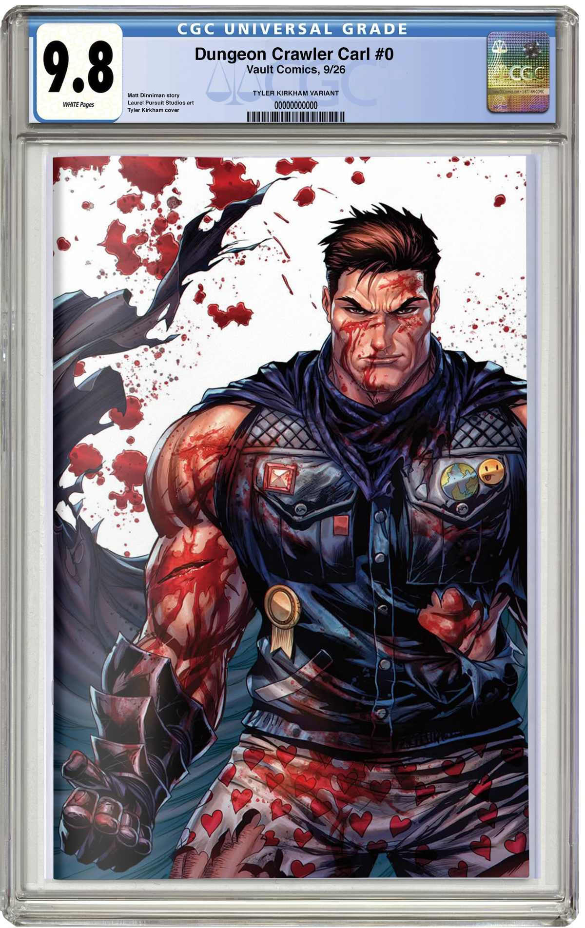 PREORDER: CGC 9.8 Dungeon Crawler Carl #0 Second Print Virgin Tyler Kirkham NYCC EXCLUSIVE VARIANT LTD 500