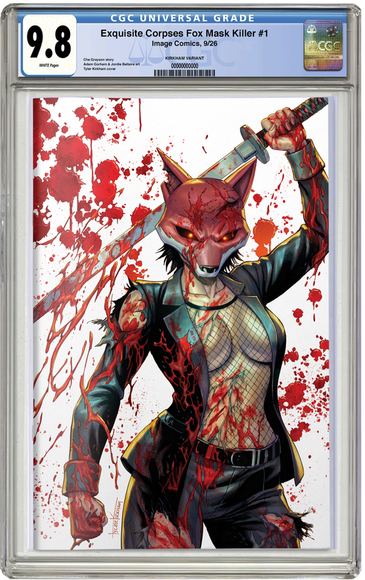 PREORDER: CGC 9.8 Exquisite Corpses: Fox Mask Killer #1 Tyler Kirkham Virgin Variant