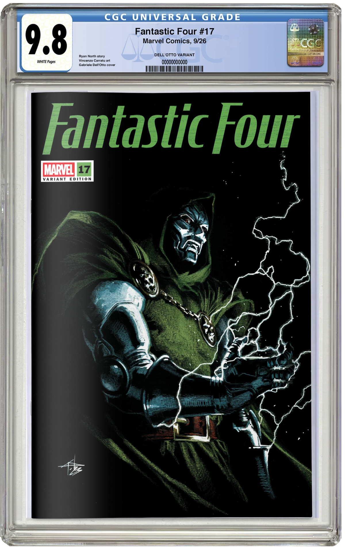 PREORDER: CGC 9.8 Fantastic Four #17 Gabriele Dell'Otto Trade Dress Variant