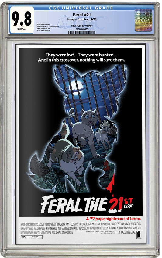 PREORDER: CGC 9.8 Feral #21 Tony Fleecs & Trish Forstner C2E2 2026 Exclusive Homage Variant