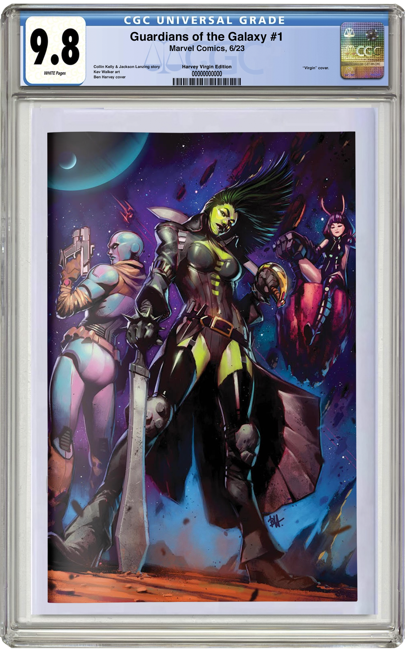 MADE TO ORDER: CGC 9.8 Guardians of the Galaxy #1 (2023) Ben Harvey Virgin Variant