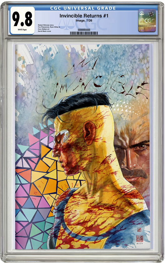 CGC 9.8 Invincible Returns #1 1st Thragg David Mack Virgin Foil Variant LTD 1500