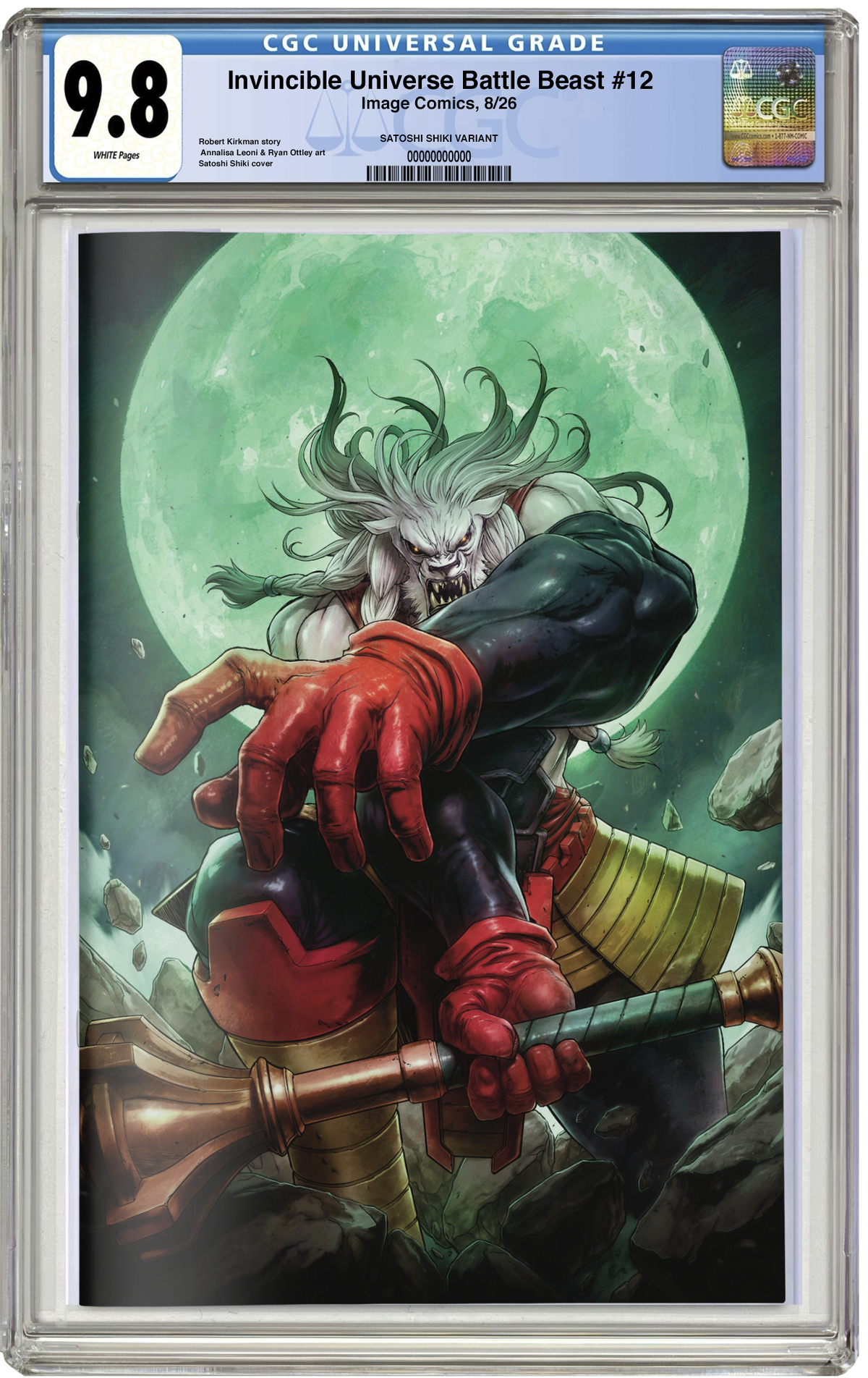 PREORDER: CGC 9.8 Invincible Universe: Battle Beast #12 Virgin Satoshi Shiki NYCC EXCLUSIVE VARIANT