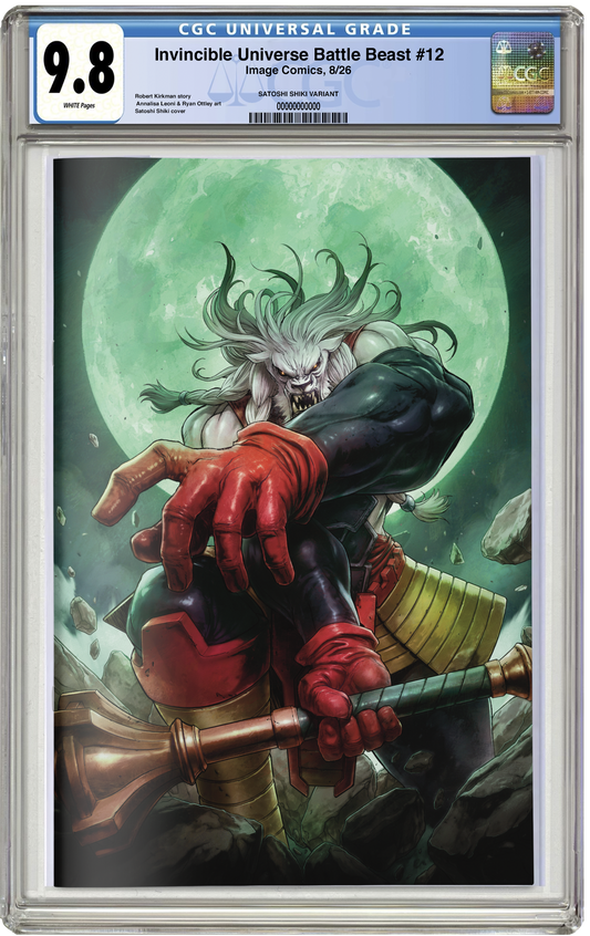PREORDER: CGC 9.8 Invincible Universe: Battle Beast #12 Virgin Satoshi Shiki NYCC EXCLUSIVE VARIANT